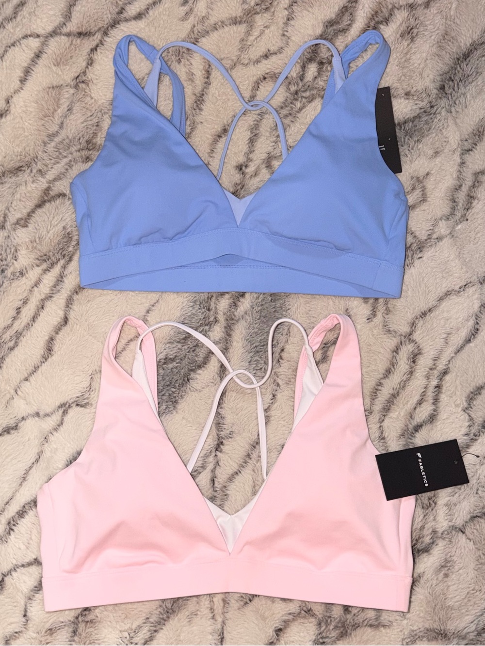 KhloéPureLuxe Double Layer Push-Up Low Impact Bras moonlight peri and soft pink